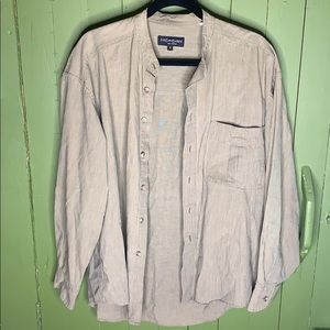 YVES SAINT LAURENT collarless Button down
